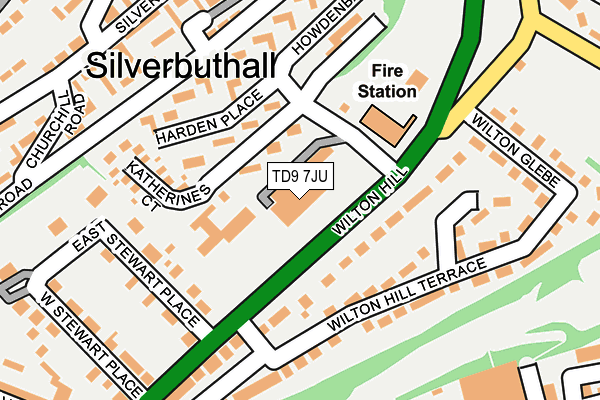 TD9 7JU map - OS OpenMap – Local (Ordnance Survey) TD9 7JU map - OS OpenMap – Local (Ordnance Survey)
