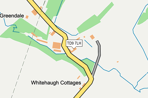 TD9 7LH map - OS OpenMap – Local (Ordnance Survey) TD9 7LH map - OS OpenMap – Local (Ordnance Survey)