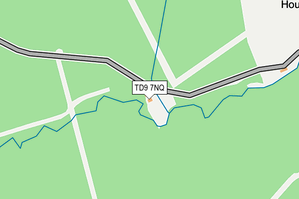 TD9 7NQ map - OS OpenMap – Local (Ordnance Survey) TD9 7NQ map - OS OpenMap – Local (Ordnance Survey)