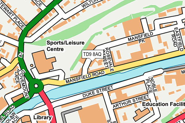 TD9 8AQ map - OS OpenMap – Local (Ordnance Survey) TD9 8AQ map - OS OpenMap – Local (Ordnance Survey)