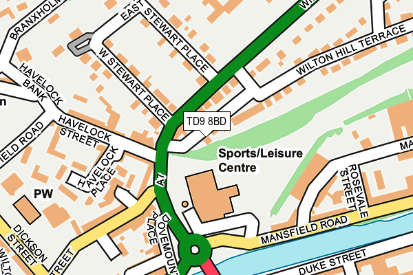 TD9 8BD map - OS OpenMap – Local (Ordnance Survey) TD9 8BD map - OS OpenMap – Local (Ordnance Survey)