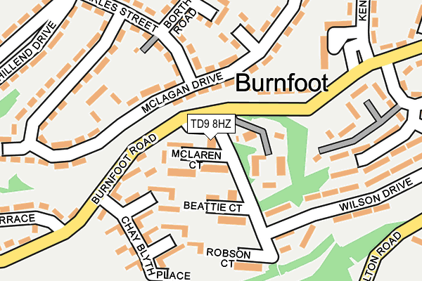 TD9 8HZ map - OS OpenMap – Local (Ordnance Survey) TD9 8HZ map - OS OpenMap – Local (Ordnance Survey)