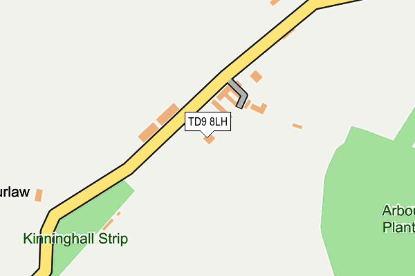 TD9 8LH map - OS OpenMap – Local (Ordnance Survey) TD9 8LH map - OS OpenMap – Local (Ordnance Survey)