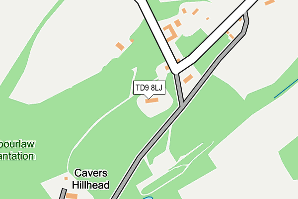 TD9 8LJ map - OS OpenMap – Local (Ordnance Survey) TD9 8LJ map - OS OpenMap – Local (Ordnance Survey)