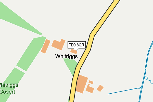 TD9 8QR map - OS OpenMap – Local (Ordnance Survey) TD9 8QR map - OS OpenMap – Local (Ordnance Survey)