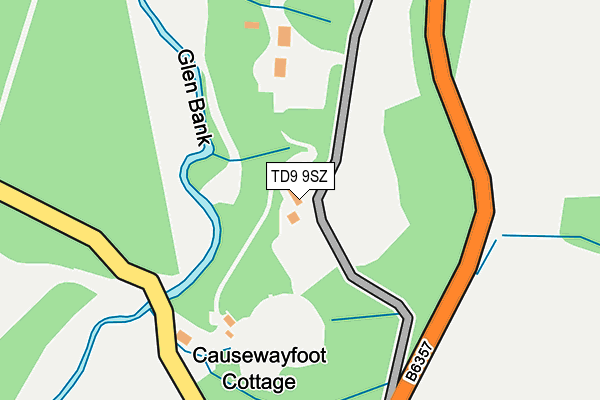 TD9 9SZ map - OS OpenMap – Local (Ordnance Survey) TD9 9SZ map - OS OpenMap – Local (Ordnance Survey)