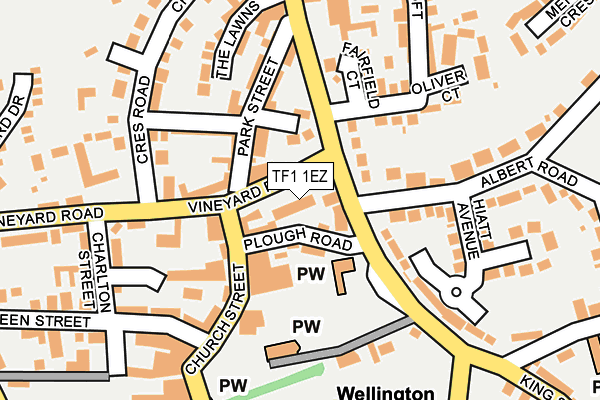 TF1 1EZ map - OS OpenMap – Local (Ordnance Survey) TF1 1EZ map - OS OpenMap – Local (Ordnance Survey)