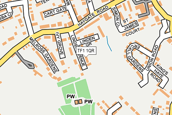 TF1 1QR map - OS OpenMap – Local (Ordnance Survey) TF1 1QR map - OS OpenMap – Local (Ordnance Survey)