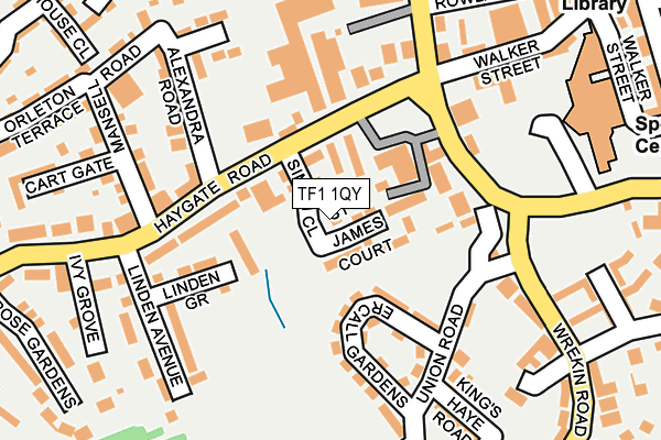 TF1 1QY map - OS OpenMap – Local (Ordnance Survey)