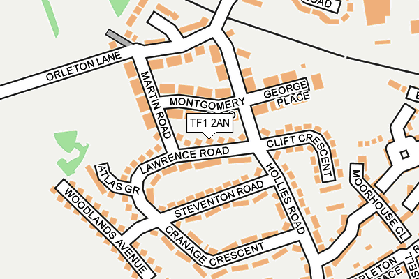 TF1 2AN map - OS OpenMap – Local (Ordnance Survey) TF1 2AN map - OS OpenMap – Local (Ordnance Survey)