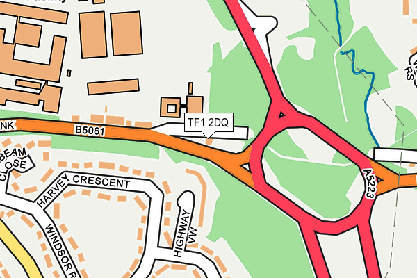 TF1 2DQ map - OS OpenMap – Local (Ordnance Survey) TF1 2DQ map - OS OpenMap – Local (Ordnance Survey)