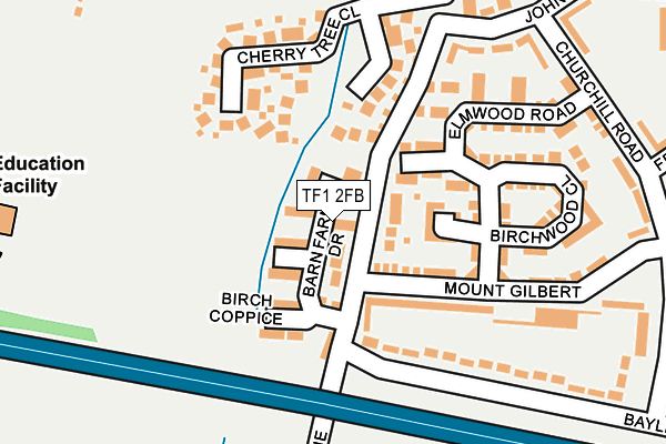 TF1 2FB map - OS OpenMap – Local (Ordnance Survey)