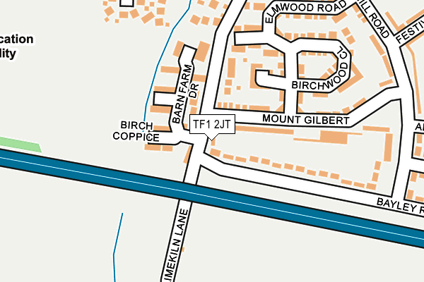 TF1 2JT map - OS OpenMap – Local (Ordnance Survey) TF1 2JT map - OS OpenMap – Local (Ordnance Survey)