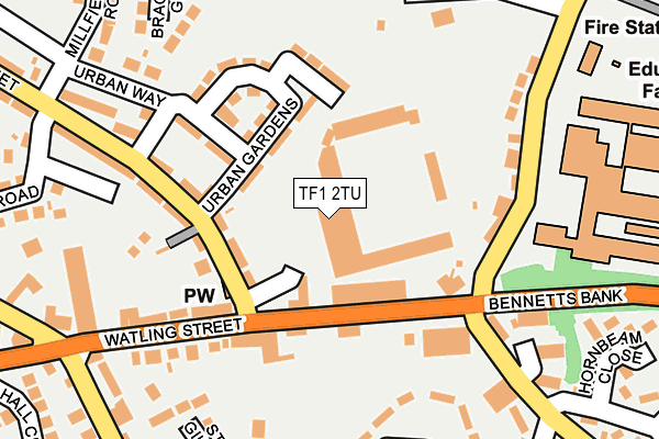 TF1 2TU map - OS OpenMap – Local (Ordnance Survey) TF1 2TU map - OS OpenMap – Local (Ordnance Survey)