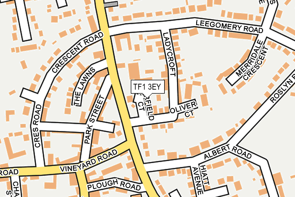 TF1 3EY map - OS OpenMap – Local (Ordnance Survey) TF1 3EY map - OS OpenMap – Local (Ordnance Survey)