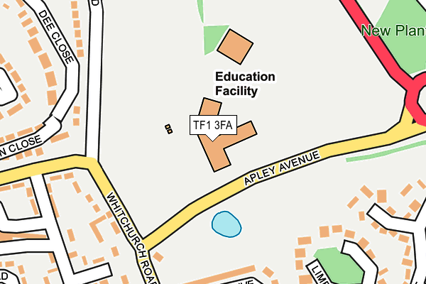 TF1 3FA map - OS OpenMap – Local (Ordnance Survey) TF1 3FA map - OS OpenMap – Local (Ordnance Survey)