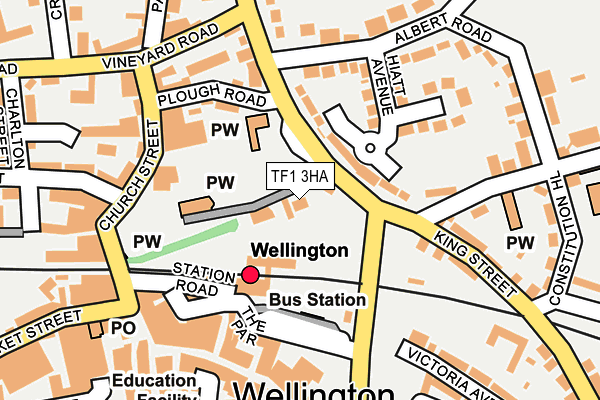 TF1 3HA map - OS OpenMap – Local (Ordnance Survey) TF1 3HA map - OS OpenMap – Local (Ordnance Survey)