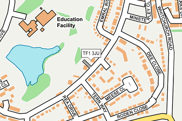 TF1 3JU map - OS OpenMap – Local (Ordnance Survey) TF1 3JU map - OS OpenMap – Local (Ordnance Survey)