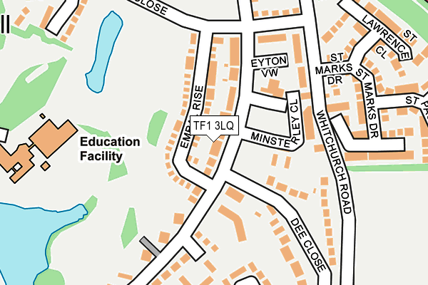 TF1 3LQ map - OS OpenMap – Local (Ordnance Survey) TF1 3LQ map - OS OpenMap – Local (Ordnance Survey)