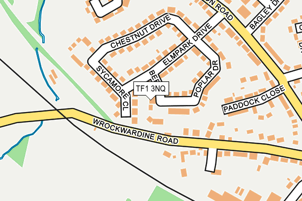 TF1 3NQ map - OS OpenMap – Local (Ordnance Survey) TF1 3NQ map - OS OpenMap – Local (Ordnance Survey)