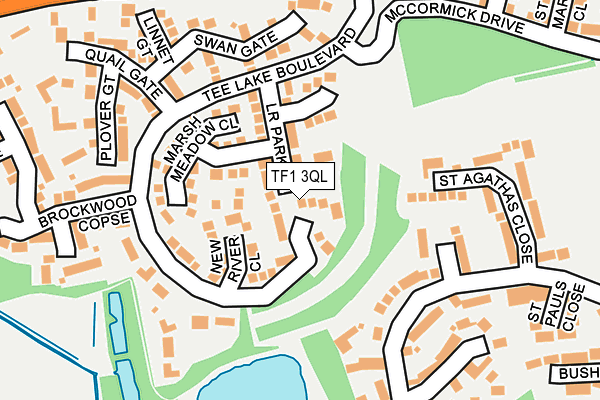 TF1 3QL map - OS OpenMap – Local (Ordnance Survey) TF1 3QL map - OS OpenMap – Local (Ordnance Survey)