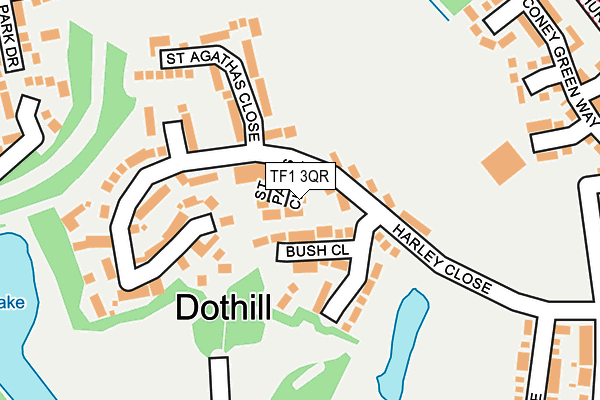 TF1 3QR map - OS OpenMap – Local (Ordnance Survey)