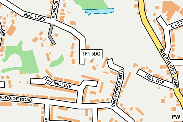 TF1 5DQ map - OS OpenMap – Local (Ordnance Survey) TF1 5DQ map - OS OpenMap – Local (Ordnance Survey)