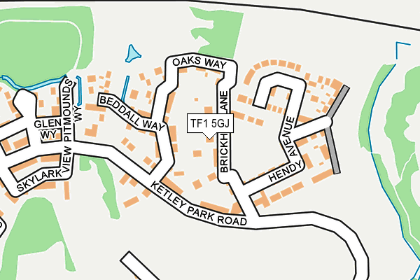 TF1 5GJ map - OS OpenMap – Local (Ordnance Survey) TF1 5GJ map - OS OpenMap – Local (Ordnance Survey)