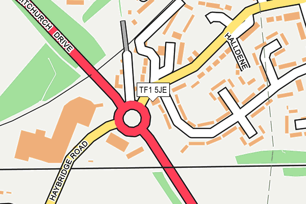 TF1 5JE map - OS OpenMap – Local (Ordnance Survey) TF1 5JE map - OS OpenMap – Local (Ordnance Survey)