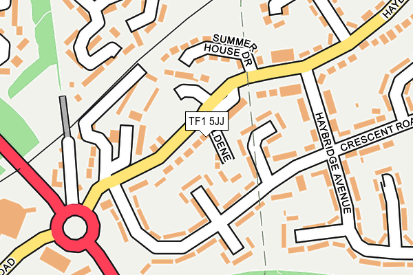 TF1 5JJ map - OS OpenMap – Local (Ordnance Survey) TF1 5JJ map - OS OpenMap – Local (Ordnance Survey)
