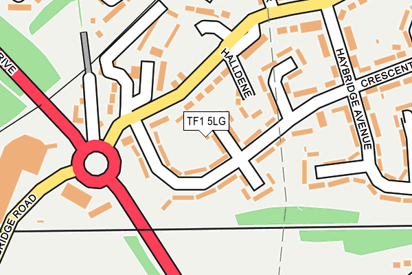 TF1 5LG map - OS OpenMap – Local (Ordnance Survey) TF1 5LG map - OS OpenMap – Local (Ordnance Survey)