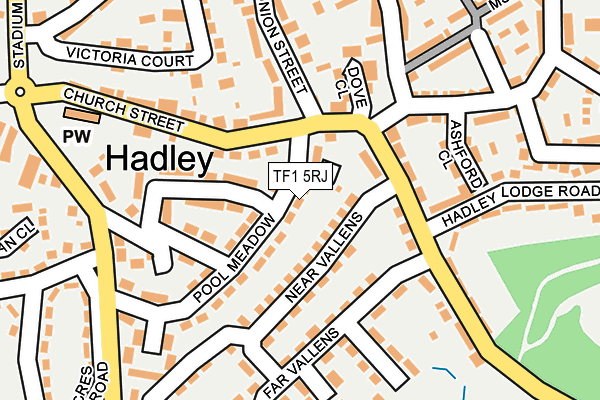 TF1 5RJ map - OS OpenMap – Local (Ordnance Survey) TF1 5RJ map - OS OpenMap – Local (Ordnance Survey)
