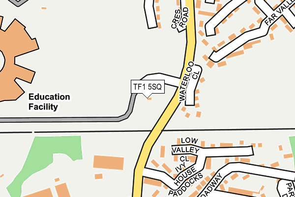 TF1 5SQ map - OS OpenMap – Local (Ordnance Survey) TF1 5SQ map - OS OpenMap – Local (Ordnance Survey)
