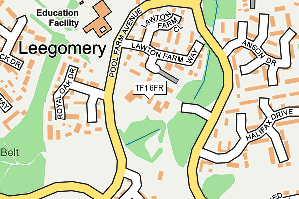 TF1 6FR map - OS OpenMap – Local (Ordnance Survey) TF1 6FR map - OS OpenMap – Local (Ordnance Survey)