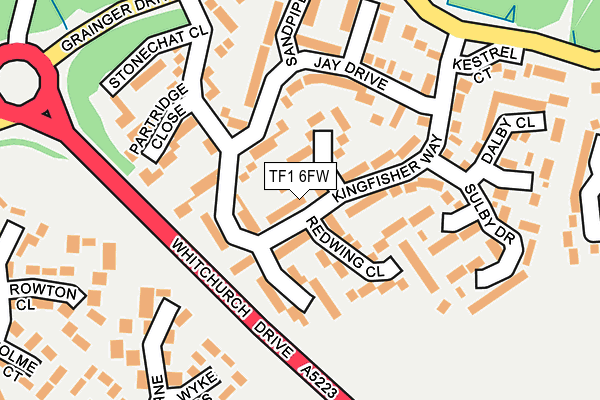 TF1 6FW map - OS OpenMap – Local (Ordnance Survey) TF1 6FW map - OS OpenMap – Local (Ordnance Survey)