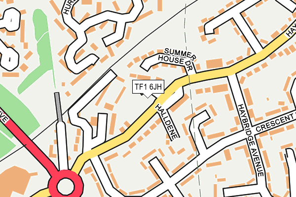 TF1 6JH map - OS OpenMap – Local (Ordnance Survey) TF1 6JH map - OS OpenMap – Local (Ordnance Survey)