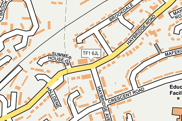 TF1 6JL map - OS OpenMap – Local (Ordnance Survey) TF1 6JL map - OS OpenMap – Local (Ordnance Survey)