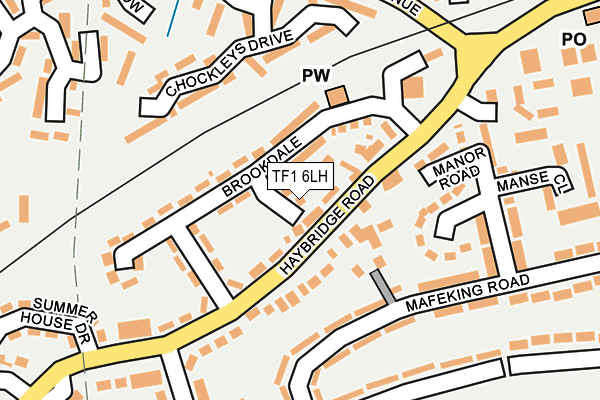 TF1 6LH map - OS OpenMap – Local (Ordnance Survey) TF1 6LH map - OS OpenMap – Local (Ordnance Survey)