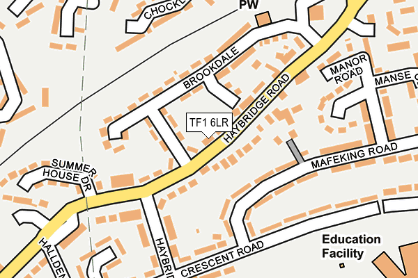 TF1 6LR map - OS OpenMap – Local (Ordnance Survey) TF1 6LR map - OS OpenMap – Local (Ordnance Survey)