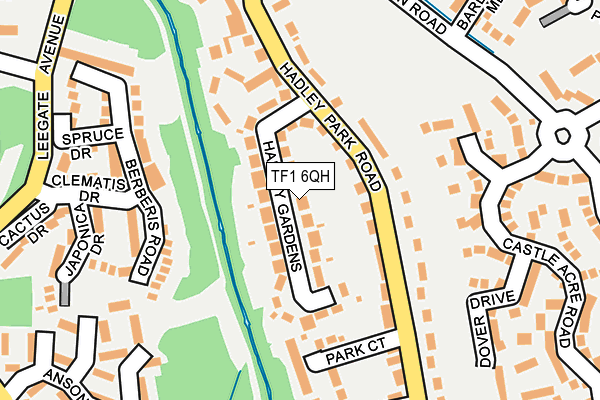 TF1 6QH map - OS OpenMap – Local (Ordnance Survey) TF1 6QH map - OS OpenMap – Local (Ordnance Survey)