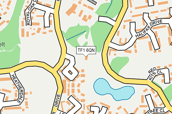 TF1 6QN map - OS OpenMap – Local (Ordnance Survey) TF1 6QN map - OS OpenMap – Local (Ordnance Survey)