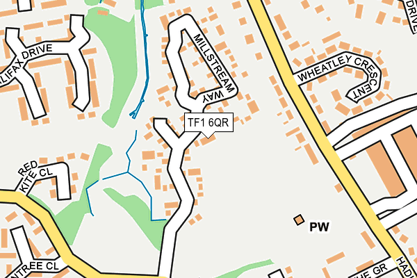 TF1 6QR map - OS OpenMap – Local (Ordnance Survey) TF1 6QR map - OS OpenMap – Local (Ordnance Survey)