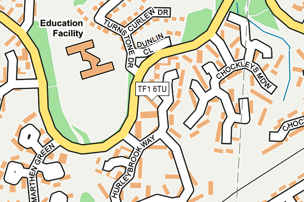 TF1 6TU map - OS OpenMap – Local (Ordnance Survey) TF1 6TU map - OS OpenMap – Local (Ordnance Survey)