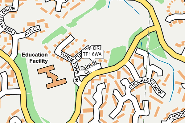 TF1 6WA map - OS OpenMap – Local (Ordnance Survey) TF1 6WA map - OS OpenMap – Local (Ordnance Survey)