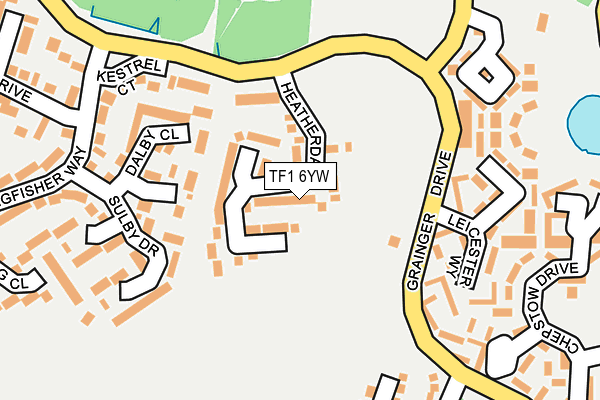 TF1 6YW map - OS OpenMap – Local (Ordnance Survey) TF1 6YW map - OS OpenMap – Local (Ordnance Survey)