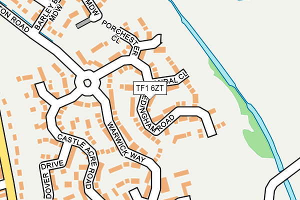 TF1 6ZT map - OS OpenMap – Local (Ordnance Survey) TF1 6ZT map - OS OpenMap – Local (Ordnance Survey)