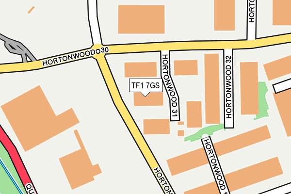TF1 7GS map - OS OpenMap – Local (Ordnance Survey) TF1 7GS map - OS OpenMap – Local (Ordnance Survey)