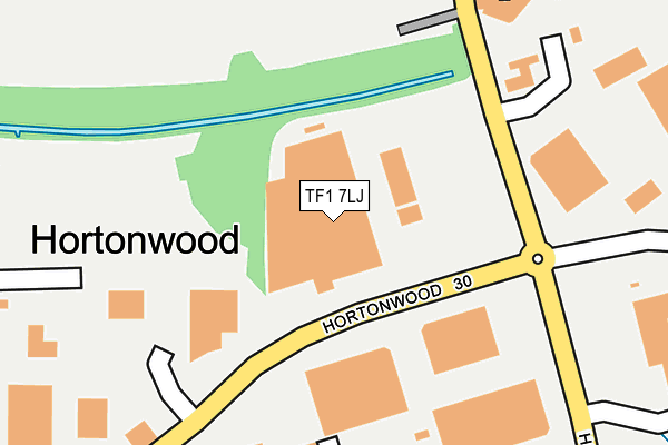 TF1 7LJ map - OS OpenMap – Local (Ordnance Survey) TF1 7LJ map - OS OpenMap – Local (Ordnance Survey)