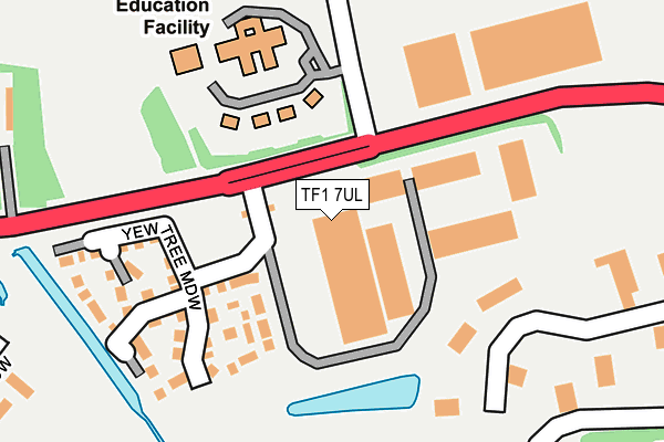TF1 7UL map - OS OpenMap – Local (Ordnance Survey) TF1 7UL map - OS OpenMap – Local (Ordnance Survey)