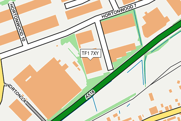 TF1 7XY map - OS OpenMap – Local (Ordnance Survey) TF1 7XY map - OS OpenMap – Local (Ordnance Survey)